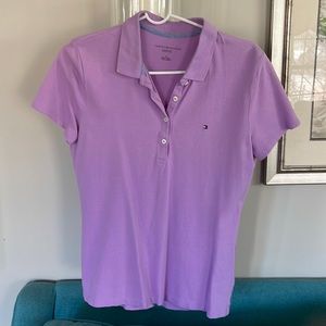 Tommy Hilfiger Lavender polo top, size Medium